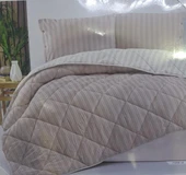 CLASY ÇİFT KİŞİLİK RANFORCE YORGAN PARİS 4 VİZON KREM thumbnail 2