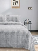 SONNİA ÇİFT KİŞİLİK YATAK ÖRTÜSÜ GRİ thumbnail 7