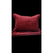 RÜYA ÇİFT KİŞİLİK PİKE YATAK ÖRTÜSÜ ŞÖNİL BORDO - 1