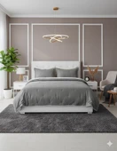 POİNT ÇİFT KİŞİLİK YATAK ÖRTÜSÜ FÜME GRİ thumbnail 1