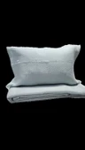 DROP ÇİFT KİŞİLİK PİKE YATAK ÖRTÜSÜ MAVİ - 2
