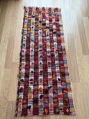 62x152 cm El Dokuma Kilim, Doğal Boya ile Canlı Renkler, Geleneksel Bohem Tarzı, Oturma Odası için Dekoratif Kilim - 1