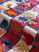 62x152 cm El Dokuma Kilim, Doğal Boya ile Canlı Renkler, Geleneksel Bohem Tarzı, Oturma Odası için Dekoratif Kilim - 4