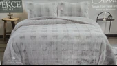 SONNİA ÇİFT KİŞİLİK YATAK ÖRTÜSÜ GRİ thumbnail 9