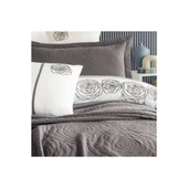 ŞAHESER ÇİFT KİŞİLİK YATAK ÖRTÜLÜ NEVRESİM SETİ NOVELLA VİZON thumbnail 1