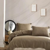 JAKARLI MÜSLİN YATAK ÖRTÜSÜ ÇİFT KİŞİLİK COSTA VİZON thumbnail 3