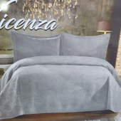VİCENZA ÇİFT KİŞİLİK TAY TÜYÜ YATAK ÖRTÜSÜ GRİ thumbnail 1