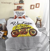 CEYLİN YATAK ÖRTÜSÜ TEK KİŞİLİK WİNTAGE RACE thumbnail 3