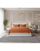 POİNT ÇİFT KİŞİLİK YATAK ÖRTÜSÜ KİREMİT thumbnail 1