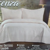 VİCENZA ÇİFT KİŞİLİK TAY TÜYÜ YATAK ÖRTÜSÜ KREM thumbnail 1