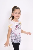 Toontoy Kız Çocuk Dijital Baskılı Tişört - 3