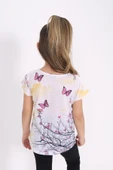Toontoy Kız Çocuk Dijital Baskılı Tişört - 4