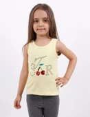 Kız Çocuk Kiraz Nakışlı Atlet thumbnail 8