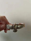 Pirinç Kartallı Bakır Bileklik Kartal Beşiktaş Bileklik El Yapımı Bakır Bileklik Aksesuar Takı Akseusuar Kutulu - 3