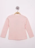 Toontoy Kız Çocuk Göğsü Pul Nakışlı T-Shirt - 6