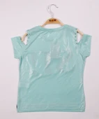 Toontoy Kız Çocuk SI Baskılı Şeritli Tişört thumbnail 6