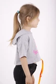 Toontoy Kız Çocuk Instagram Baskılı Kapüşonlu Tişört - 11