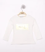 Toontoy Kız Çocuk Think Varaklı T-Shirt - 3