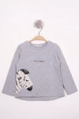 Toontoy Kız Çocuk Zebra Baskılı Nakışlı T-Shirt - 7
