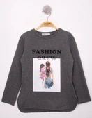 Toontoy Kız Çocuk Fashion Baskılı Tişört - 1