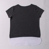 Toontoy Kız Çocuk Pullu Yıldız Nakışlı Tişört thumbnail 4