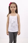 Toontoy Kız Çocuk Kedi Baskılı Atlet - 10