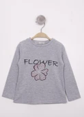 Toontoy Kız Çocuk Flower Baskılı T-Shirt - 7