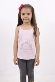 Toontoy Kız Çocuk Kedi Baskılı Atlet - 4