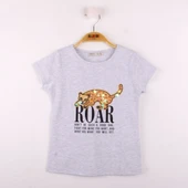 Toontoy Kız Çocuk Leopar Baskılı Pullu Tişört - 11