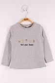 Toontoy Kız Çocuk Yazı Nakışlı Puanlı T-Shirt - 5