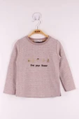 Toontoy Kız Çocuk Yazı Nakışlı Puanlı T-Shirt - 7