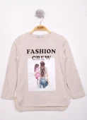 Toontoy Kız Çocuk Fashion Baskılı Tişört - 5