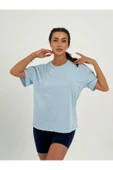 Baskısız Basıc Pamuklu Oversize T-shirt - 12