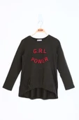 Toontoy Kız Çocuk Grl Power Baskılı Tişört - 7