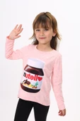 Toontoy Kız Çocuk Nutella Baskılı T-Shirt thumbnail 2