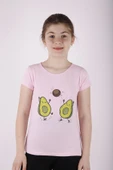 Toontoy Kız Çocuk Avakado Baskılı Tişört - 1