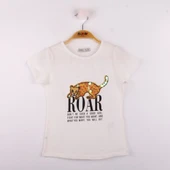 Toontoy Kız Çocuk Leopar Baskılı Pullu Tişört - 8
