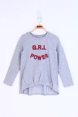 Toontoy Kız Çocuk Grl Power Baskılı Tişört - 4