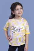Toontoy Kız Çocuk Batik Desenli Baskılı Tişört - 11
