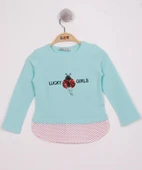 Toontoy Kız Çocuk Uğur Böceği Nakışlı T-Shirt - 8