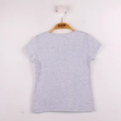 Toontoy Kız Çocuk Çiçek Nakışlı Tişört - 8