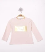 Toontoy Kız Çocuk Think Varaklı T-Shirt - 7