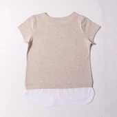 Toontoy Kız Çocuk Pullu Yıldız Nakışlı Tişört thumbnail 2