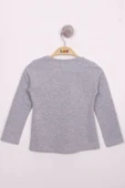 Toontoy Kız Çocuk Göğsü Pul Nakışlı T-Shirt - 12