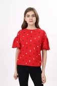 Toontoy Kız Çocuk Baskılı Tişört - 10