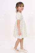 Toontoy Kız Çocuk Lale Desenli Elbise - 3