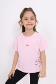 Toontoy Kız Çocuk Nakışlı Tişört - 6