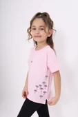 Toontoy Kız Çocuk Nakışlı Tişört - 7