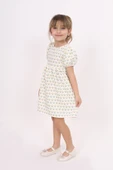 Toontoy Kız Çocuk Lale Desenli Elbise - 5