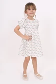 Toontoy Kız Çocuk Lale Desenli Elbise - 8